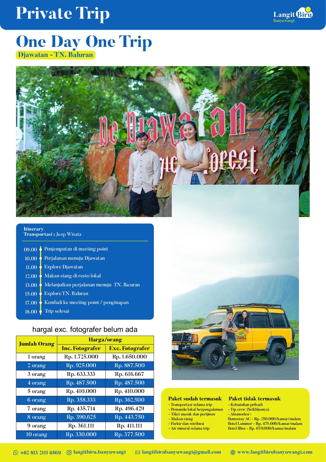 Private Trip One Day One Trip Djawatan – Taman Nasioanal Baluran