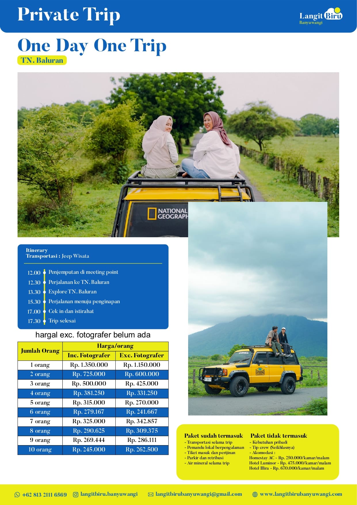 Private Trip One Day One Trip Taman Nasional Baluran